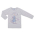 Pigiama lungo grigio e lilla da bambina con stampa Frozen, Abbigliamento Sport, SKU c866000004, Immagine 0